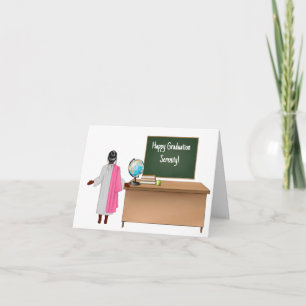 Tarjeta Chica infantil afroamericano personalizado