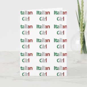 TARJETA "CHICA ITALIANO" FELIZ CUMPLEAÑOS