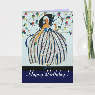 Tarjeta CHICA JOVEN CAPRICHOSA / Feliz Cumpleaños