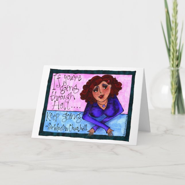 Tarjeta Chica Latina hispana Inspiración (Anverso)