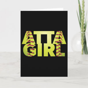 Tarjeta Chica lista divertida Softll mamá fanática de los
