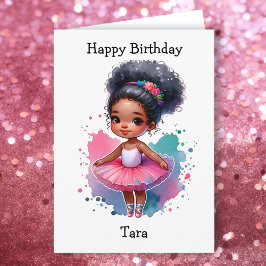 Tarjeta Chica más feliz de la página de cumpleaños Balleri