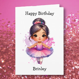 Tarjeta Chica más feliz de la página de cumpleaños Balleri
