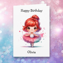 Tarjeta Chica más feliz de la página de cumpleaños Balleri