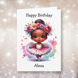 Tarjeta Chica más feliz de la página de cumpleaños Balleri
