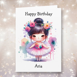 Tarjeta Chica más feliz de la página de cumpleaños Balleri