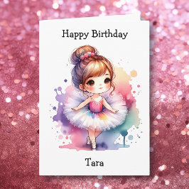 Tarjeta Chica más feliz de la página de cumpleaños Balleri
