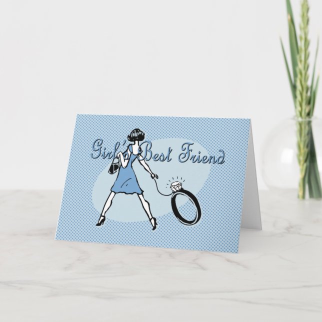 Tarjeta Chica Mejor Amigo (Anverso)