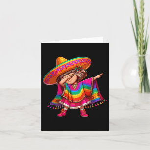 Tarjeta Chica Mexicana Cinco De Mayo Sombrero Latina Mexic