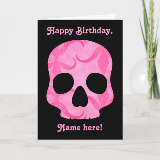 Tarjeta Chica mojigata rosa elegante