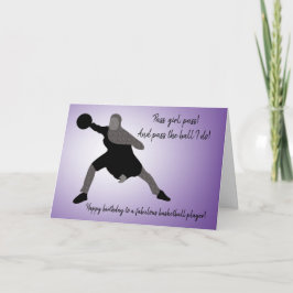 Tarjeta Chica musulmán apropiado para baloncesto