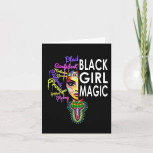 Tarjeta Chica Negro Magic T African Dashiki Outfit Pride M