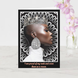 Tarjeta Chica negro mágico