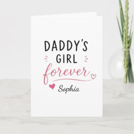 Tarjeta Chica Personalizada de Papá Por Siempre