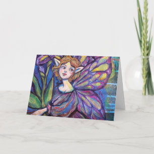 Tarjeta Chica Púrpura Iris Pixie