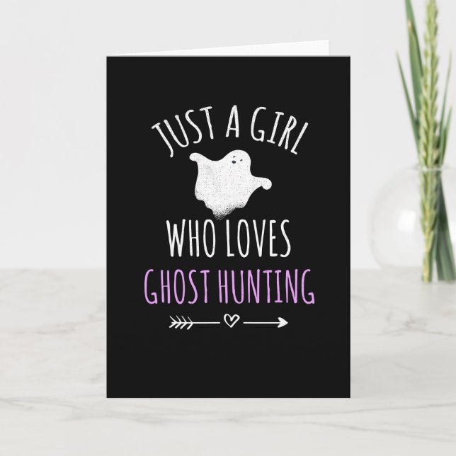 Tarjeta Chica que ama a los Chicas de cazadores fantasmas (Anverso)