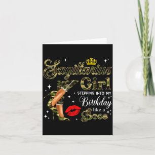 Tarjeta Chica Sagitario Camuflaje Negro Mujer Camo Tacones