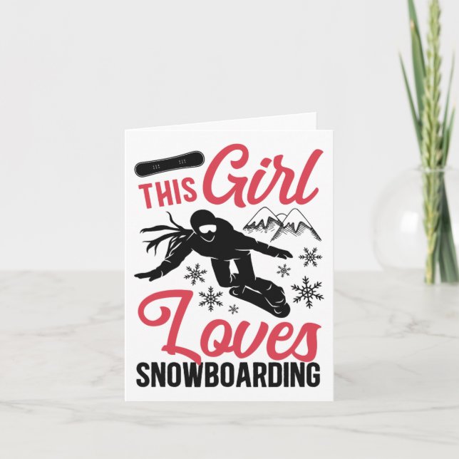 Tarjeta Chica Snowboard Snowboard (Anverso)