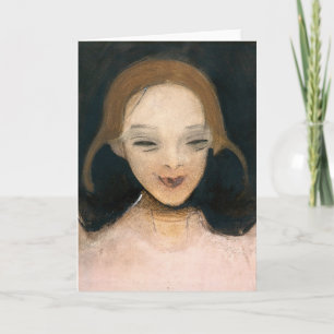 Tarjeta Chica sonriente, Helene Schjerfbeck