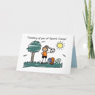 Tarjeta Chica Sports Camp Stick Idea de ti