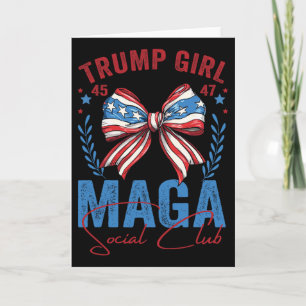 Tarjeta Chica Trump 45 47 Mega Est 2025 Club Social Votaci