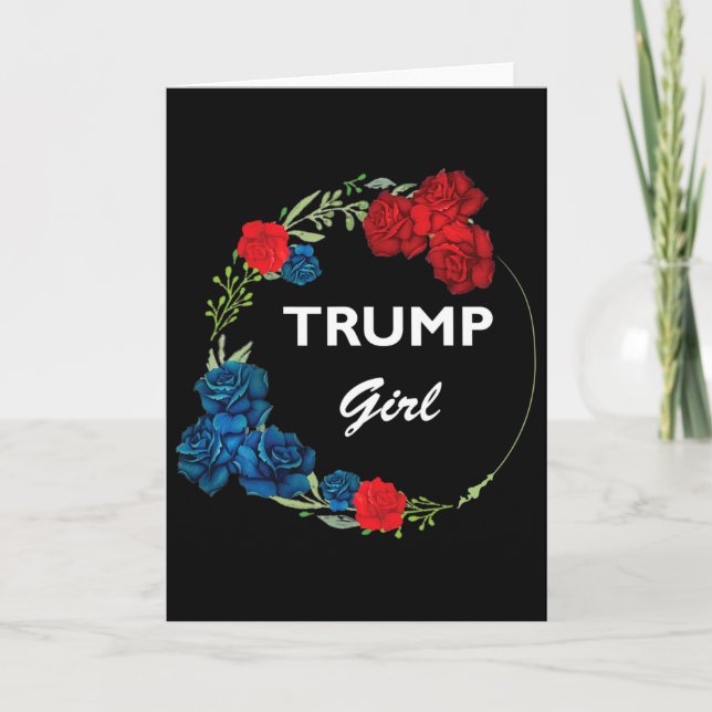 Tarjeta Chica Trump Corona de Flores  (Anverso)