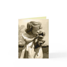 Chica Vintage Besando Cachorro
