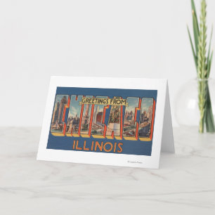 Tarjeta Chicago, Illinois - escenas grandes 2 de la letra