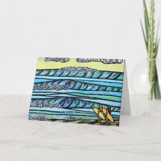 Tarjeta Chicas adoran Surf Greeting Card