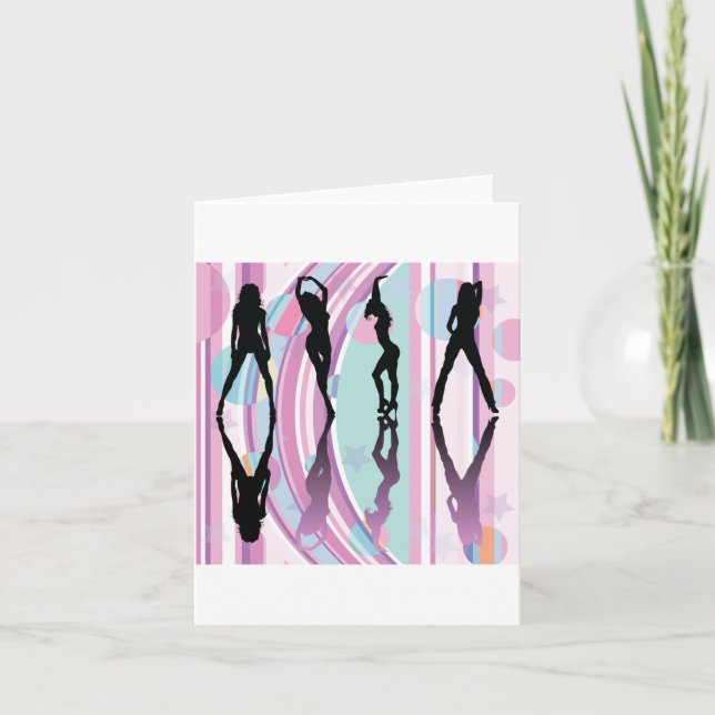 Tarjeta Chicas bailarines (Anverso)