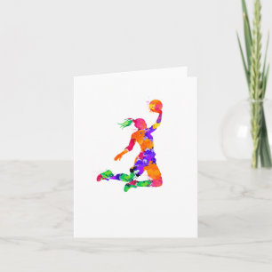 Tarjeta Chicas Baloncesto Para Ventiladores De Baloncesto