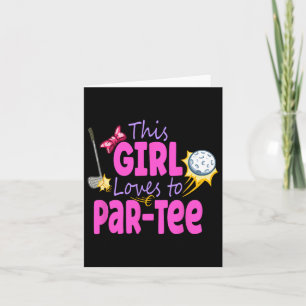 Tarjeta Chicas Camisas de golf Jugador de golf femenino