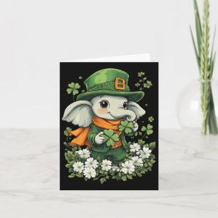 Tarjeta Chicas Chicos Niños Duende Shamrock Día de San Pat