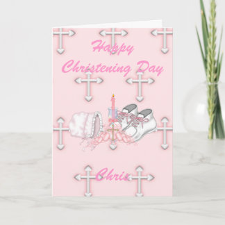 Tarjeta Chicas Christening Wish