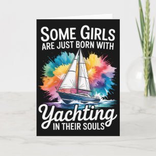 Tarjeta Chicas Con Almas De Yate Crucero De Fiesta De La R