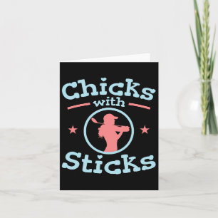 Tarjeta Chicas Con Club Femenino De Golf Sticks