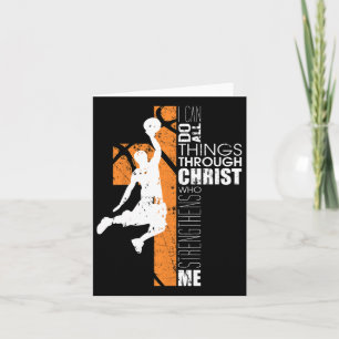 Tarjeta Chicas cristianos de Bysketbyll obsequian a los fi