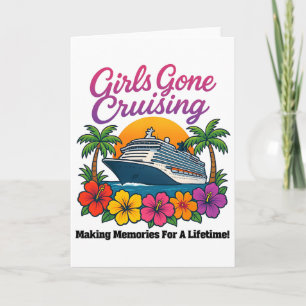 Tarjeta Chicas Crucero Haciendo Recuerdos Para Toda La Vid
