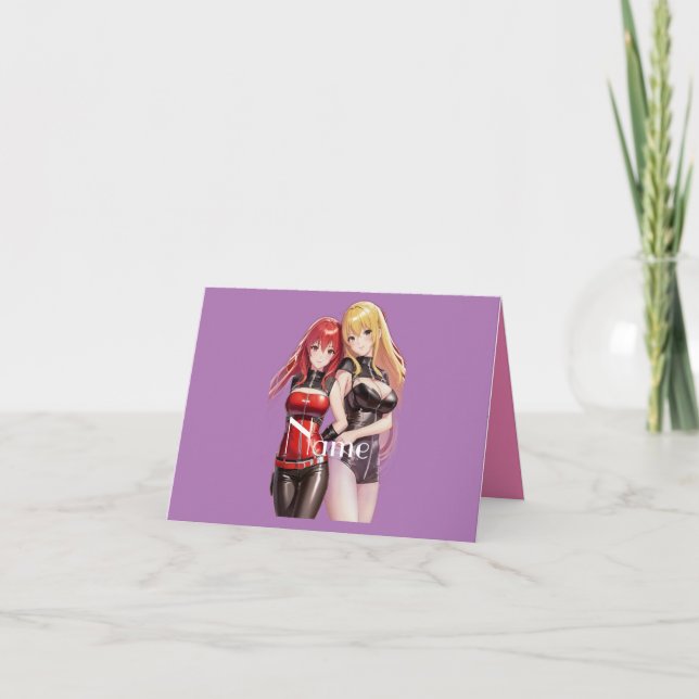 Tarjeta Chicas Cuadros Anime Thunder_Cove (Anverso)