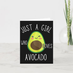 Tarjeta Chicas de aguacate y amantes de la fruta de aguaca