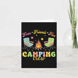 Tarjeta Chicas de amigos de la familia Camping Vibe de ver