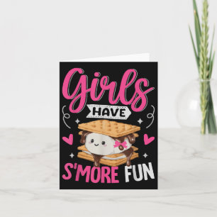 Tarjeta Chicas De Camping Smores Se Divirtieron Más De Kaw