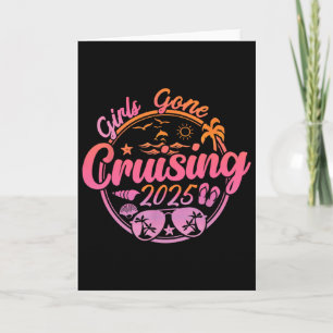 Tarjeta Chicas de Crucero 2025 Vacaciones de Crucero Veran