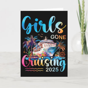 Tarjeta Chicas de Crucero 2025 Vacaciones en Barco de Cruc