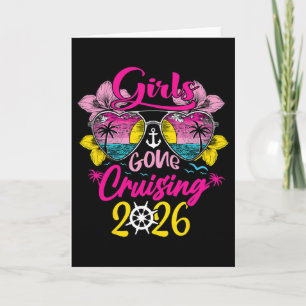 Tarjeta Chicas de crucero se van de crucero 2026 Viaje de 