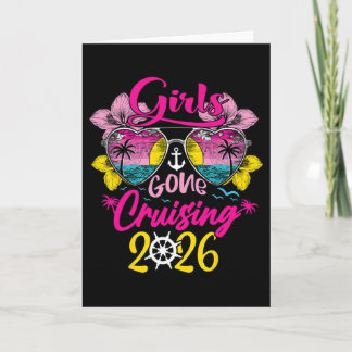 Tarjeta Chicas de crucero se van de crucero 2026 Viaje de
