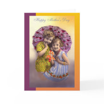 Chicas de Día de la Madre de época