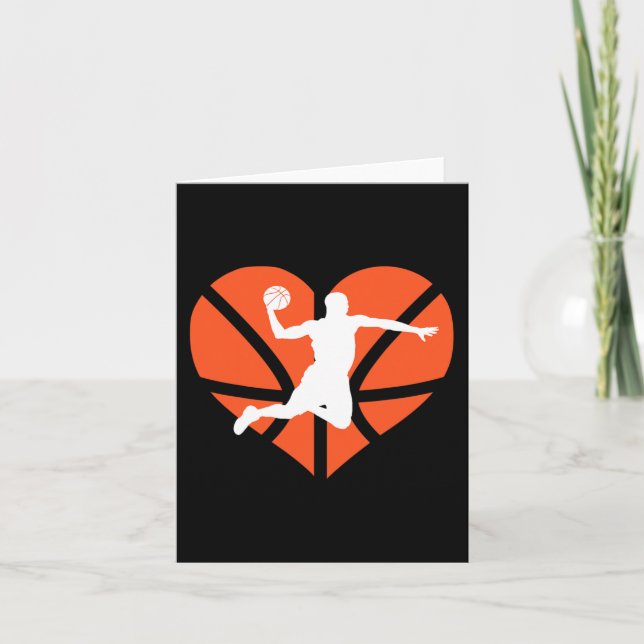 Tarjeta Chicas de día de San Valentín Heart Dunking Balonc (Anverso)