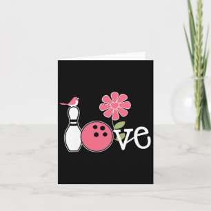 Tarjeta Chicas de diseño de boliche para mujeres ventilare