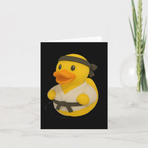 Tarjeta Chicas de duque de caucho Karate Ducky Duckie